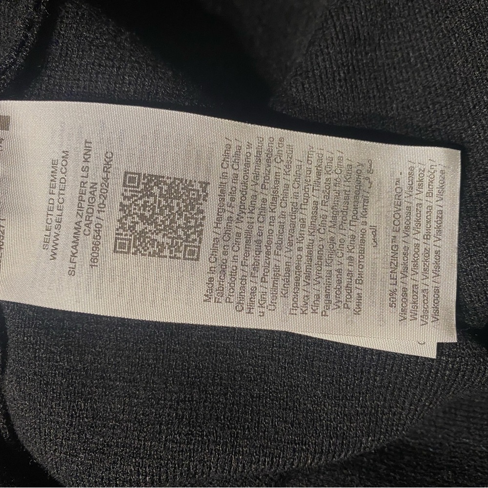 Selected Femme Black Knit Sweater XL - Picture 5 of 6